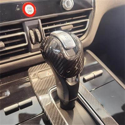 Hard Carbon Fiber Car Gear Shift Knob Sticker For Porsche Macan 2024