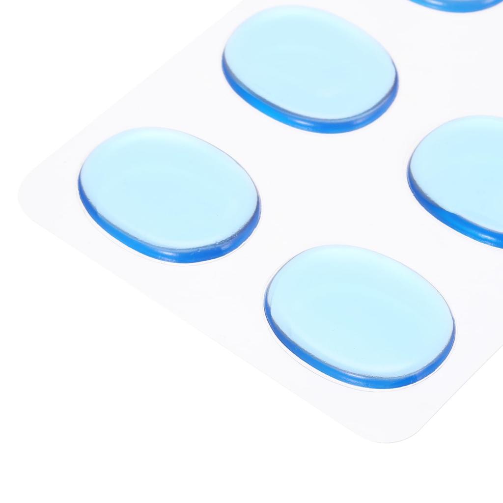 Uxcell 48-delers trommedemper gelputer, silikon dempeputer, trommedempere, Moon Gel blå, 30x25x3mm, effektive for å justere tromme-cymbalvolum