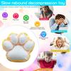 Cat Paw Squeeze Toy Slow Rebound Soft TPR Stress Anxiety Relief Portable Kids Teens Adults Colorful Pet Paw Sensory Fidget Toy