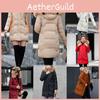 Women Slim Colorful Fur Collar Hooded Coat Jacket Parka Outwear For Ultimate Winter Warmth