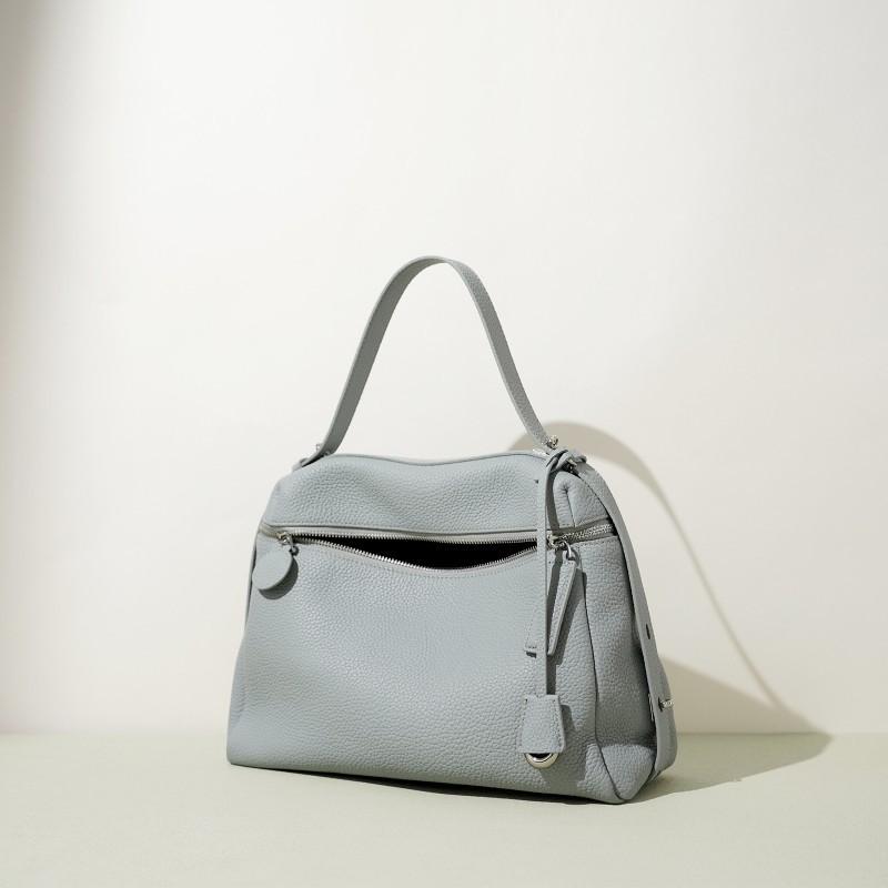 New Product High-quality Simple Handbag All-matching Fashionable Shoulder Bag Large-capacity Leather Cross-body Commuter 33x11x24cm