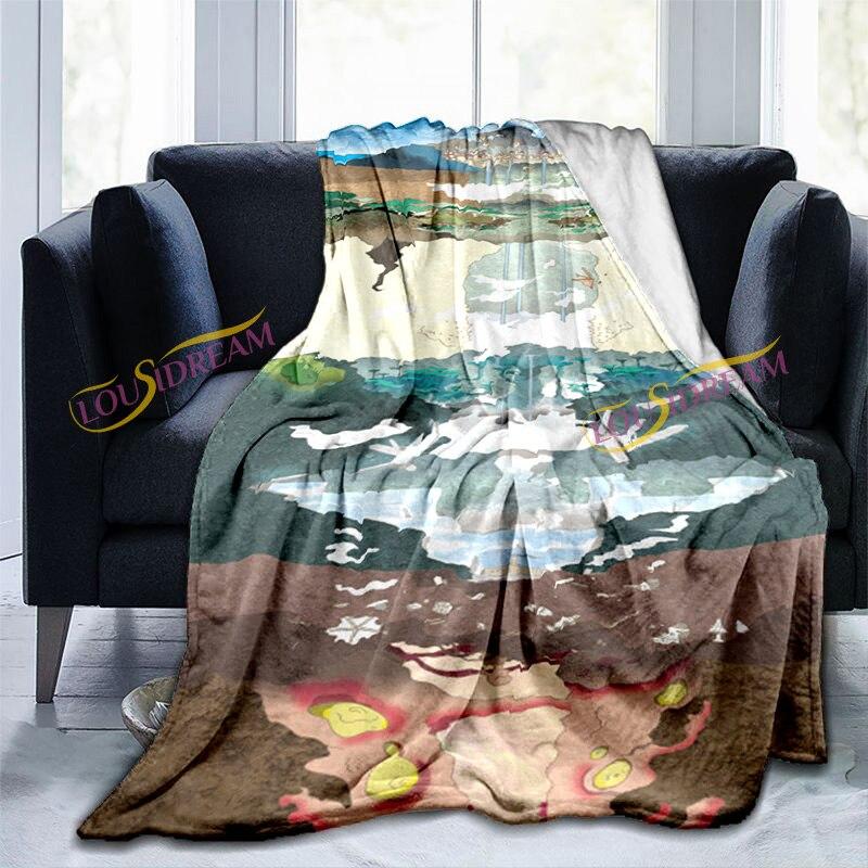 Anime feito no abismo impressão lance cobertores bebê quente sofá cama sala de estar durável decoração para casa cobertor de flanela para adultos e crianças