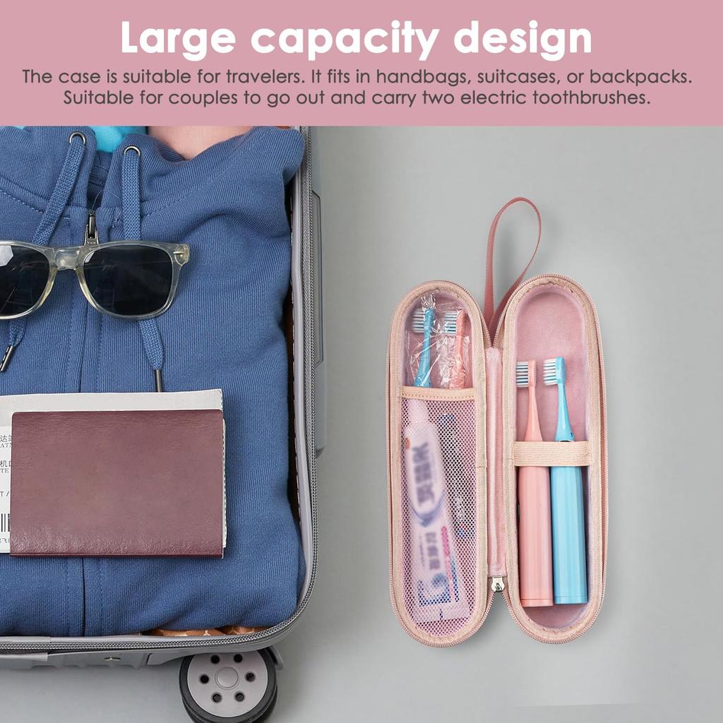 TOCCOOL Electric Toothbrush Travel Carrier Portable Toothbrush Carrier Case Holder Compatible with iO and Philips Sonicare Case, Bag, AquaSonic,