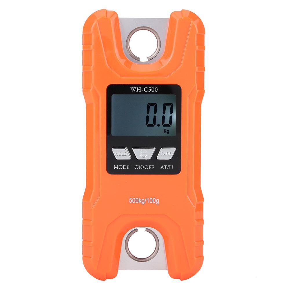500 Kg Mini Crane Scale Portable Digital Hanging Scales LCD Display for Home Farm Market Fishing