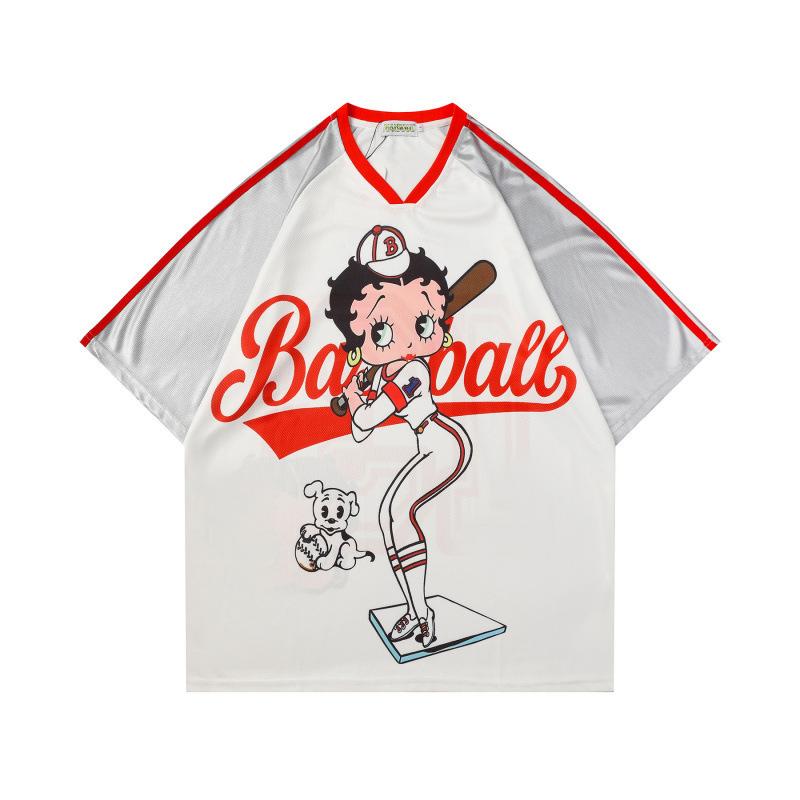 TK cross-border 3D printing cartoon series sports jersey cross-border breathable mesh quick-drying perspiration T-shirt men s and women s trends S