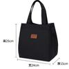 Large Capacity Pure Color Lunch Bag with Aluminum Foil Insulation for Work, Simple and Practical Top Handle Bag Insulated Picnic