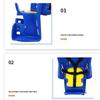 Scaun Bicicletă Copii Scaune Copii Ciclism Scaun Copil Bicicletă cu Suport pentru Picioare Scaun Bebeluș Suport Copil Spate pentru Majoritatea Cadrelor Spate de Bicicletă