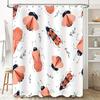 Colorful Insect Printed Shower Curtain Fashionable Home Decor for Bathrooms, Size180cm X 245cm (71in X 96in)