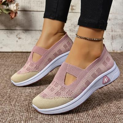 2024 Ladies Shoes Slip-on Women's Vulcanize Shoes Fashion Color Matching Ladies Casual Shoes New Shallow Breathable Sneakers