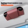 Leather Glasses Clip for Vehicle Car Clip, Sun Visor Storage, Multi-Function Sunglasses Holder Interior Decoration Accessories Visor, Universal