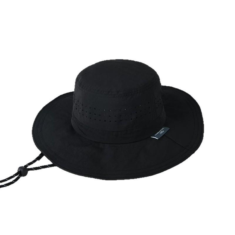 Sun hat ultra-thin breathable outdoor tooling quick-drying bucket hat men's and women's mountaineering hat big brim sun protection spring and summer
