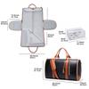 Large Foldable All-Black Travel Handbag for Women – Multifunctional Gym, Suit, and Luggage Bag