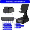 15 W Faltbares kabelloses Ladegerät LED-Zeitanzeige Wecker Telefonständer Bluetooth-Lautsprecher für iPhone 15/14/13Pro