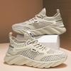 Men's Shoes Summer New Hollow Breathable Casual Versatile Mesh Shoes Soft Sole Wear-resistant Running Mesh Sneakers