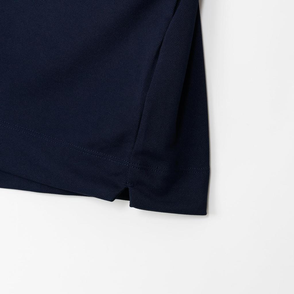 Champion Casual Polo Dark Relax UV Heat Quick Graphic Garment Wash Women's Shirt, Navy, CW-B318, 100% Cotton, Fit, Protection, Shielding, Drying,