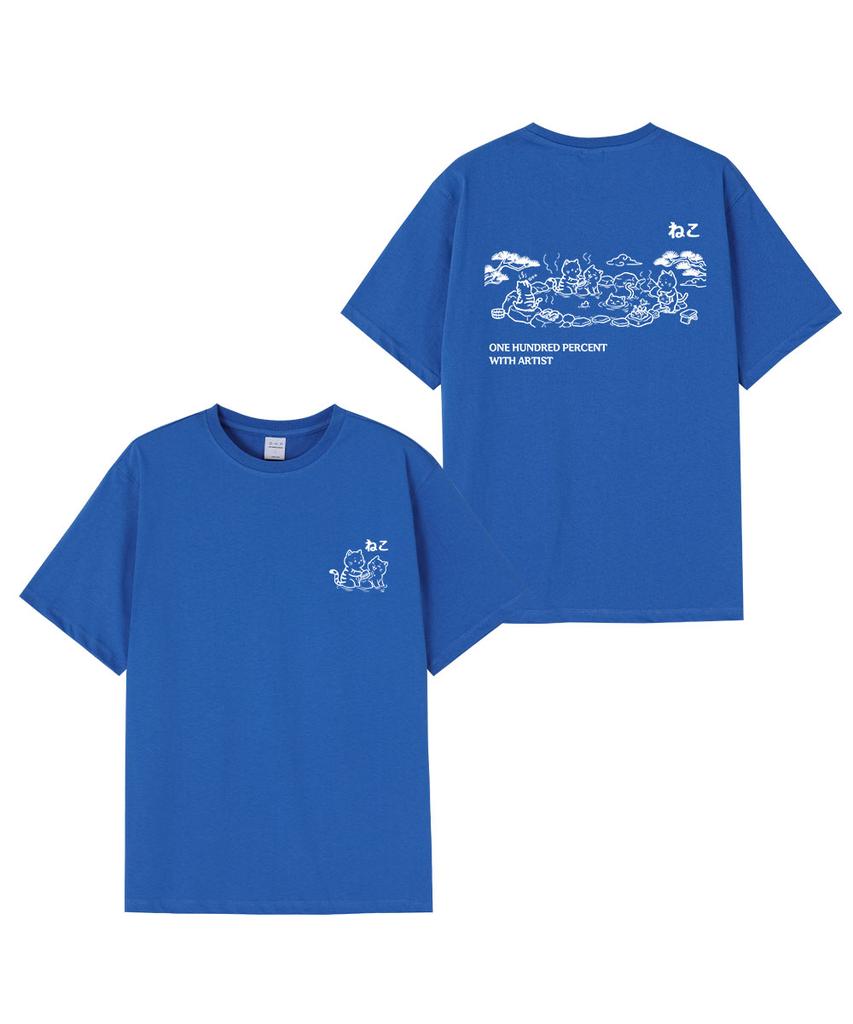 OHP Ohpxharmonia Cat Hot Spring Semi-Oversized Short Sleeve Tee 6 (Type B)