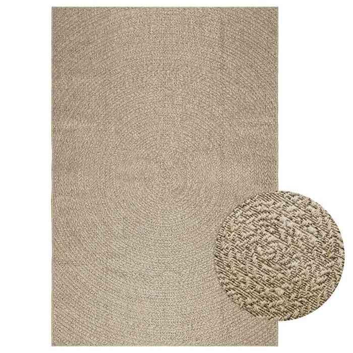 VidaXL ZIZUR Beige Rug 160x230 Cm Jute Look Indoor Outdoor, Outdoor Rug, Floor Rug, Indoor Rug, 4010409