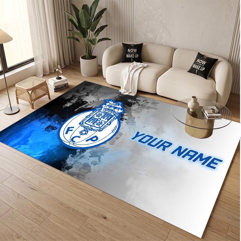 Personalized Crystal Velvet Carpet FC Porto Pattern Non Slip Floor Rug
