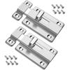 Toilet Bathroom Slide Shed Lock Padlock Clasp Set Cabinet Catches Door Bolt