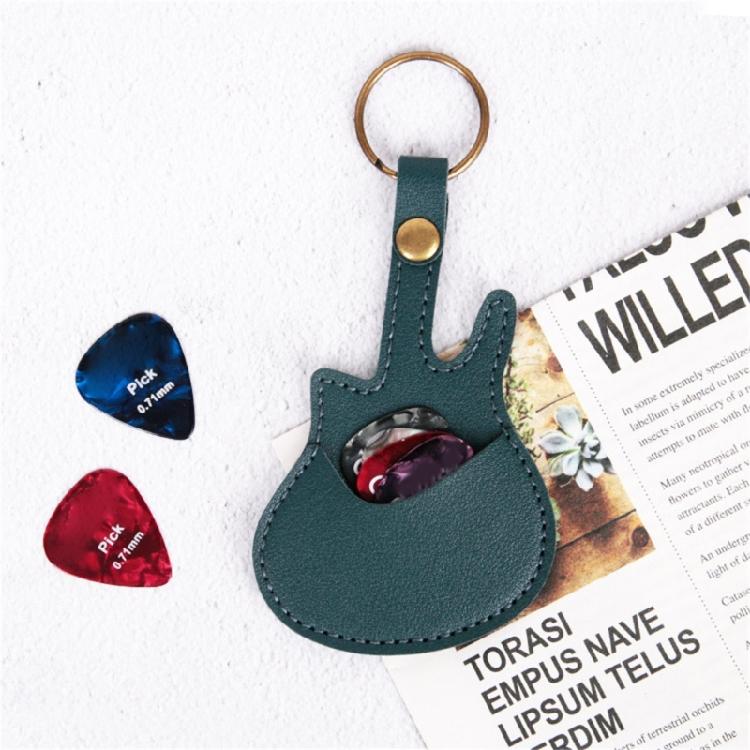 Multipurpose Guitar Pick Pouch Guitar Pick Holder Guitar Shape Pick Storage Bag Protective Pick Holder Case for Picks
