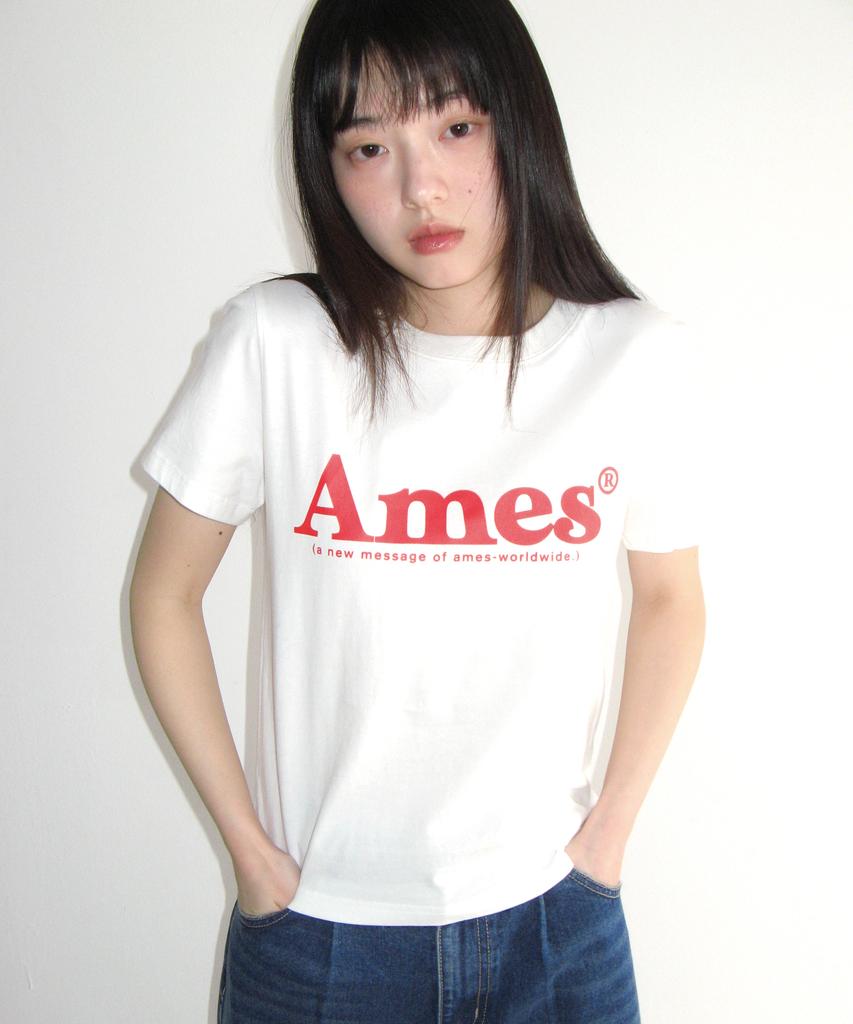 AMES-WORLDWIDE Basic Logo Tee White