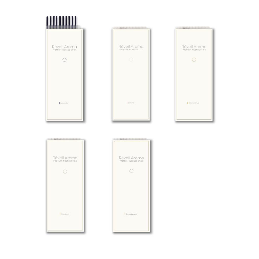 Zestaw zapachowy Aroma Incense z Osmanthusem, 5 delikatnych zapachów, niski dym, do użytku domowego