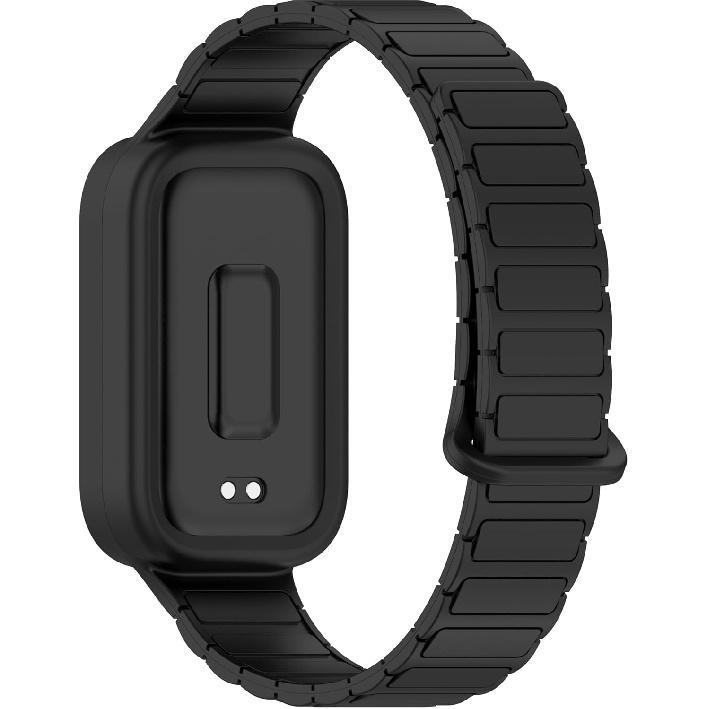 2 Pack Bands Compatible with Xiaomi Smart Band 9 Active Band for Men and Women,Adjuseable Magnetic Sport Silicone Replacement Strap for Xiaomi Smart