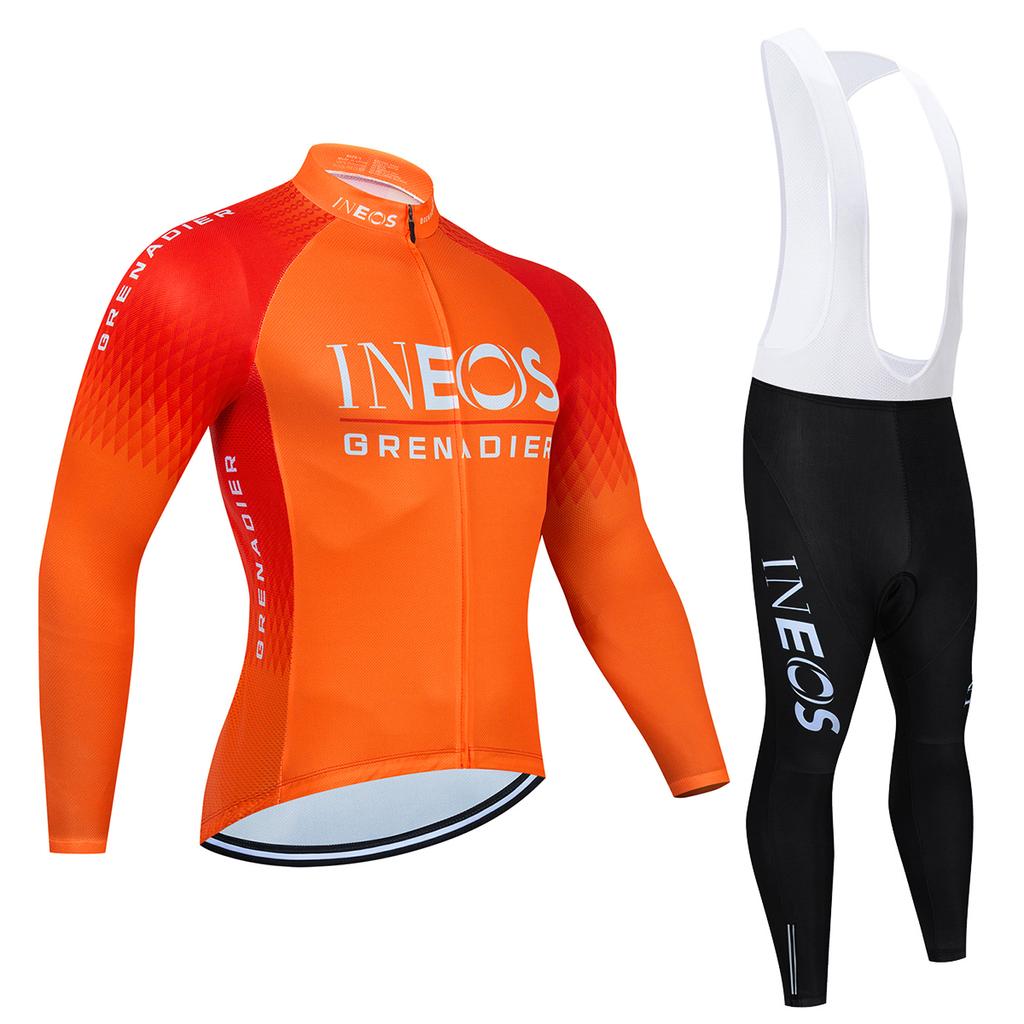 Pro Cycling Jersey Autumn Riding Long Sleeves Men Cycling Bib Set Bicycle Clothing Spring MBT Breathable Bike Clothes