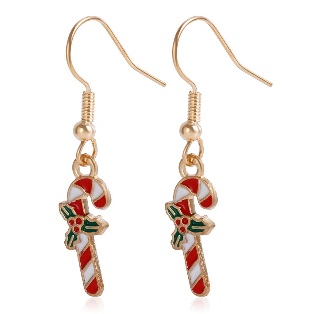 European and American Christmas earrings, new Santa Claus Elk snowflake earrings Christmas gifts