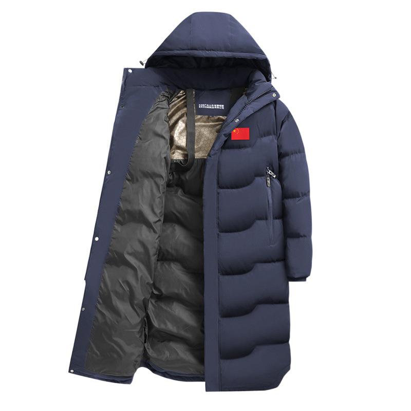 Chińska drużyna Zimowa kurtka puchowa - Unisex Sportowy długi płaszcz do egzaminu artystycznego i treningu