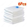 1-24Pcs Vacuum Storage Bags Vacuum Seal Bag Reusable Space Saving Bags Folding Compressed Organizer Bag For Clothes Bedding