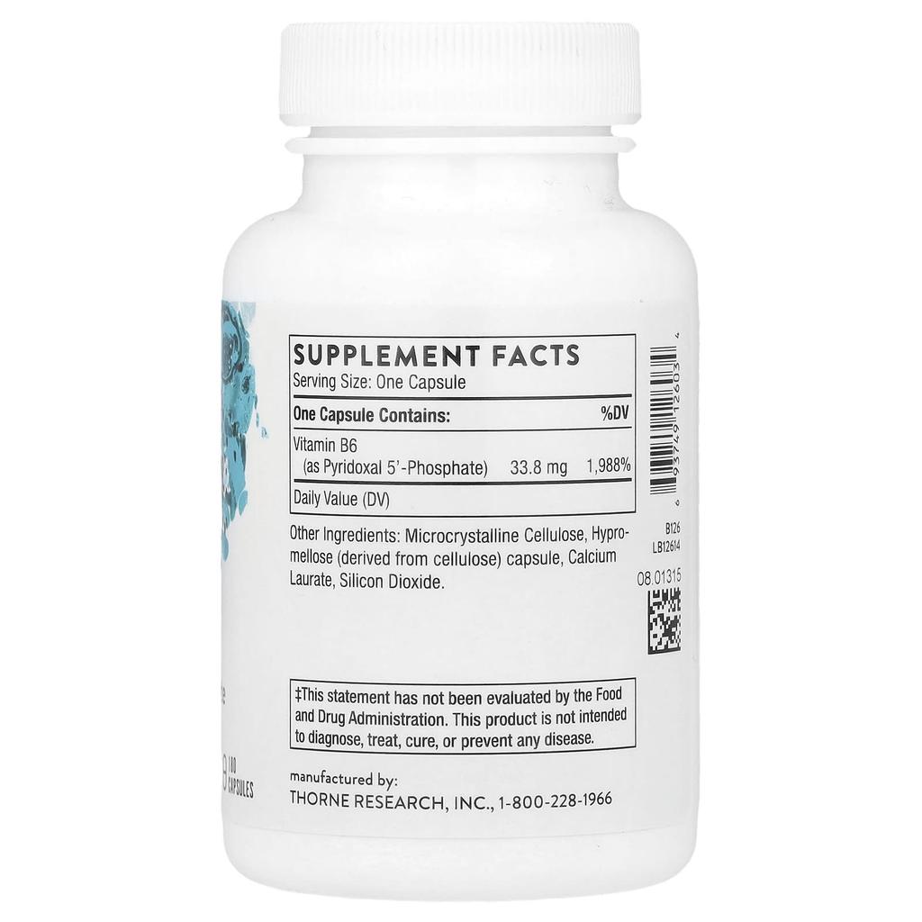 Thorne Pyridoxal-5'-Phosphat, 180 Kapseln