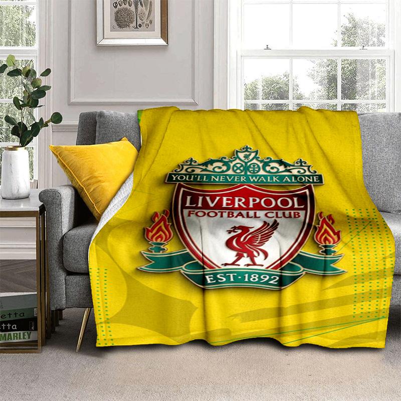 Fc Liverpool Crest Emblem Blanket Camping Trip Home Decor Air Conditioning Blanket Office Rest Blanket Bedroom