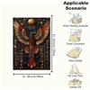 "Golden Egyptian Bird Wall Art Decor"Blanket Flannel Throw Blanket for Sofa, Bed, Travel, Camping, Office, Couch, Chair, And Bed Gift for Ch