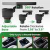 Car Cup Holder Tray, Extra Large Car Cup Holder Expander With 360° Rotation Fit Most Big Cup Detachable 3 In 1 Car Trays For Eating, Phone & Snack