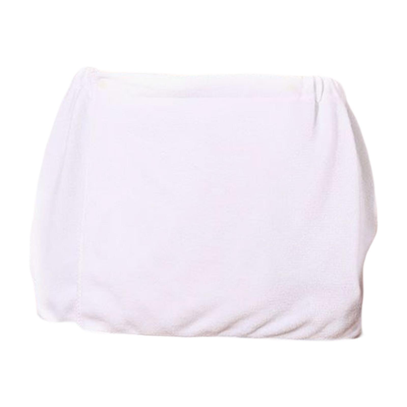 

Microfiber Men Bath Towel Bath Wrap Soft Portable Fast Drying with Adjustable Closure Wearable Shower Towel for Hotel Pools белый