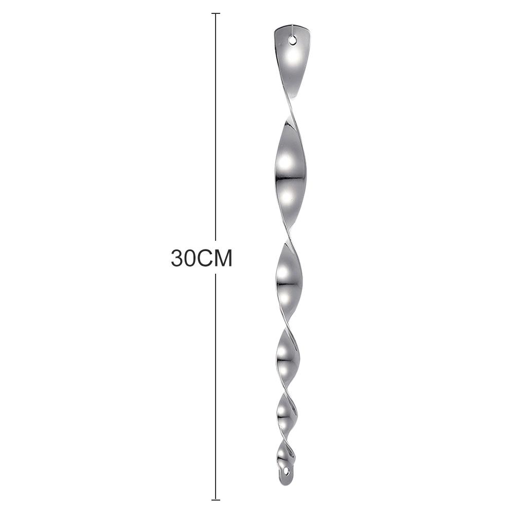 24Pcs Bird Repellent Reflective Scare Rods Decorative Glossy Finish Wind Spinner Hanging Bird Repellent Rod for Garden Decor