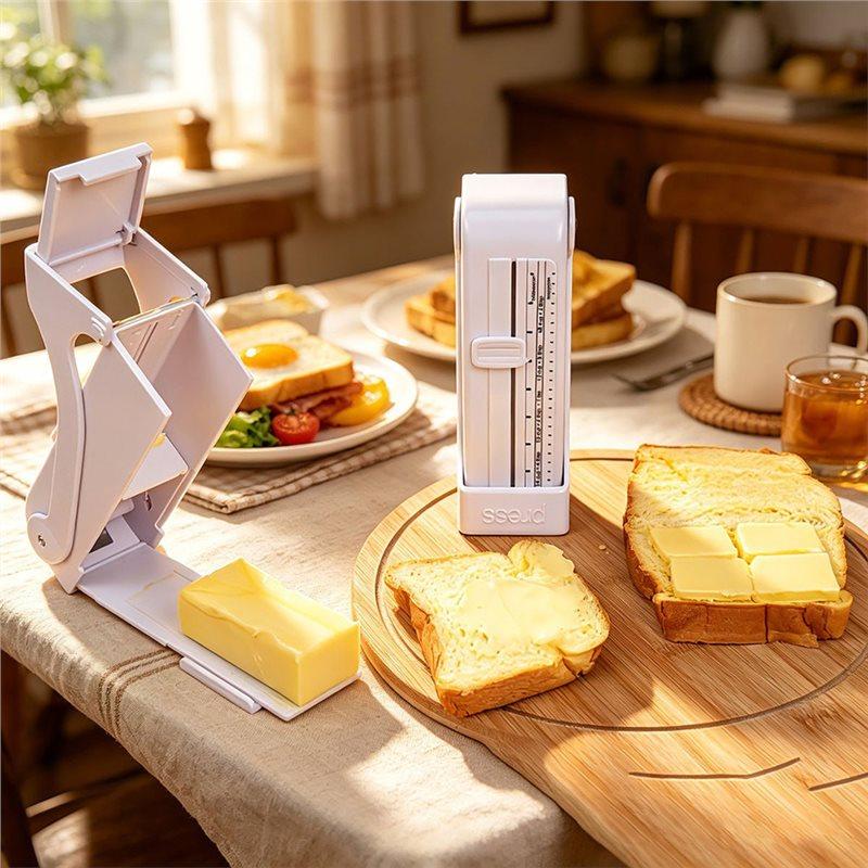 J1UL1N Trancheuse à Beurre Art Culinaire Réglable, 1 Pièce Trancheuse à Beurre Distributeur Mesureur Machine à Beurre