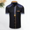 Menn Topp Ung Kortermet Slim Fit Skjorte Myk Menn Sommerskjorte Skjorte Menn plagg