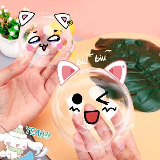 1 Set Nano Tape Bubbles with Color Faux Pearls Entertainment Multiple Play Methods Tweezers Intellectual Development PET Nano Glue