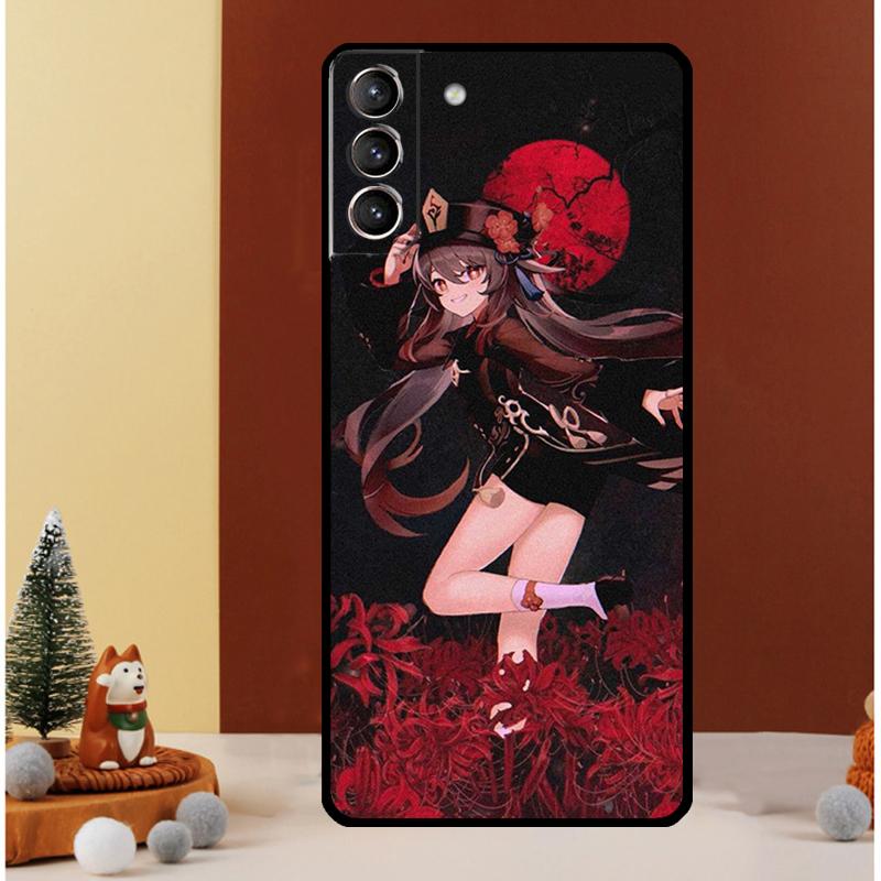 

Genshin Impact Hutao Case For Samsung Galaxy S24 S26 Ultra S21 S22 S20 S23 S25 Ultra S10 Plus S25 FE Cover Funda Galaxy S24Ultra