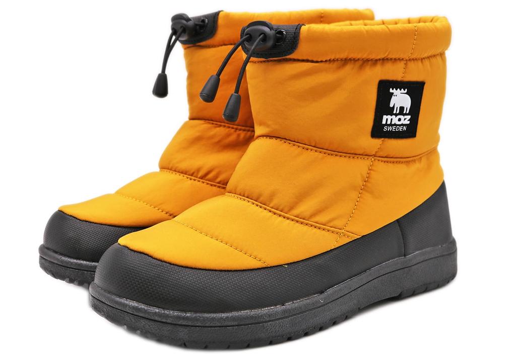 Mozu Highly Warm Snow Rain 95022700 Women's Water-Repellent, Waterproof, Non-Slip, Cold-Weather, Boots, Lightweight, Boots, Mustard,