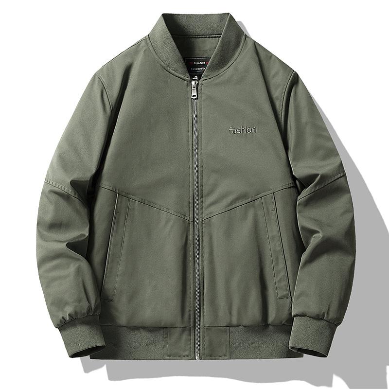 Thickened Pilot Jacket Men's Autumn and Winter Cotton-padded Jacket Loose Men's Baseball Jacket Stand-up Collar Casual Cotton-padded Jacket