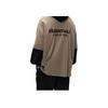 Fear of God Essentials Fw24 Holiday Core Series Chest Letter Printed Crew Neck Loose Short T-Shirt Men Deep Mist Gray 125HO244369F