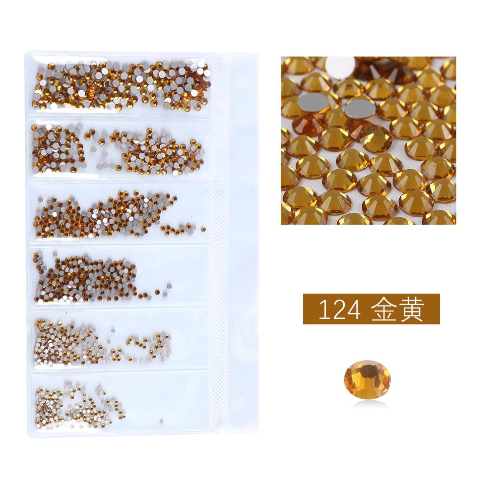 Flat Bottom Rhinestone Nail Drill Diy Nail Mobile Phone Case Sticker Drill, Jewelry Accessories, Bag Size Mixed Nail Drill