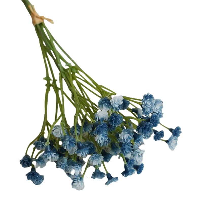 25Pcs Realistic Faux Gypsophila Flower For Wedding Bouquets Outdoor Indoors Decoration Long Time PVC Materials User Friendly Design