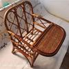 Baby Photography Props New Woven Rattan Study Table Shooting Accessories Rattan Chair Children Growth Commemorative Photo