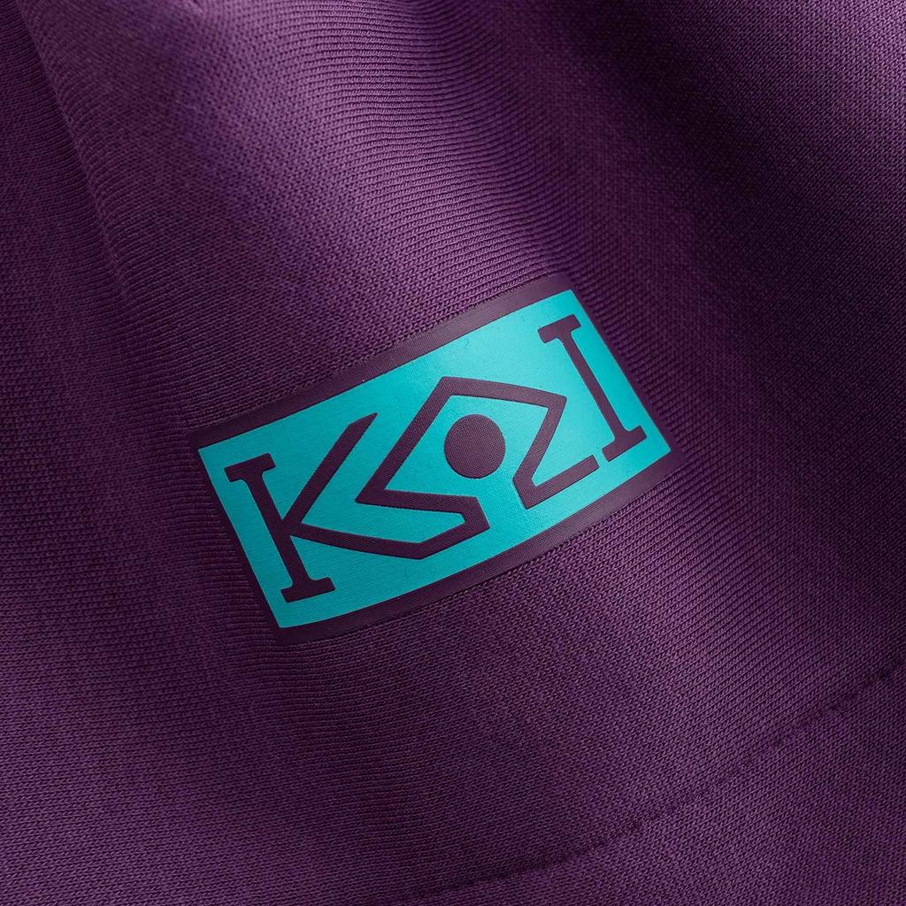 Anta Kyrie Irving Series Purple Unisex Oversized Hoodie with Gradient Logo Print 972541714-2