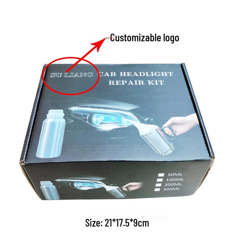 Car Headlight Refurbishing Kit with Liquid Atomizing Cup
