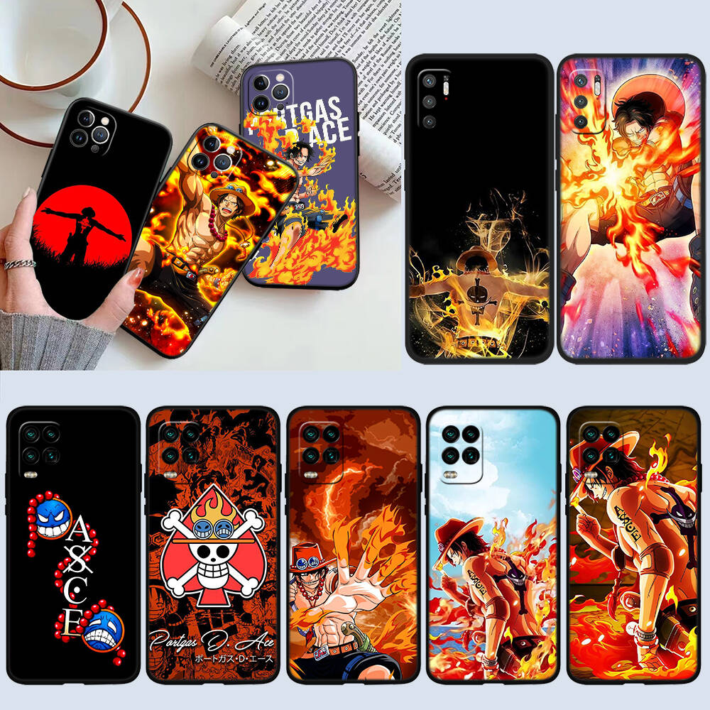 One Piece ACE Phone Case for Samsung S20 S21 S21S S22 S23 S24 FE Ultra Plus Lite F06 F16 M06 M16 M56 A07 A17 A36 A37 A55 A57